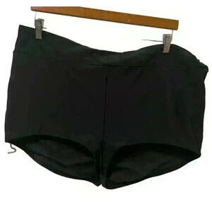 Academy Indigo Sky Plus Banded High Waist Boyshort Swim Bottoms NWT Size 2X